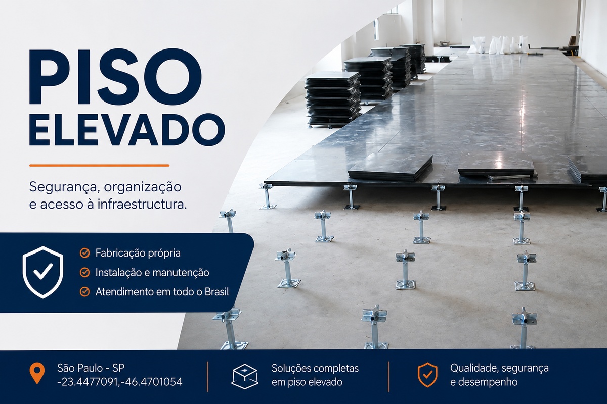 Piso Elevado | Fabricação, Venda e Instalação | Souza Pisos