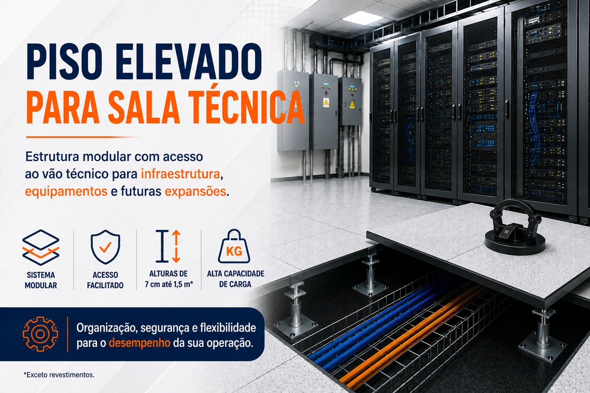 Piso Elevado para Sala Técnica