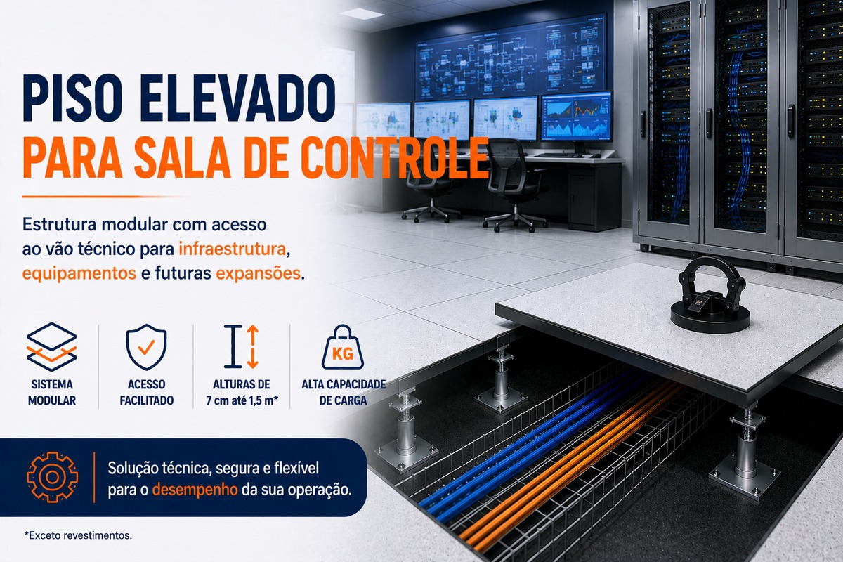 Piso Elevado para Sala de Controle