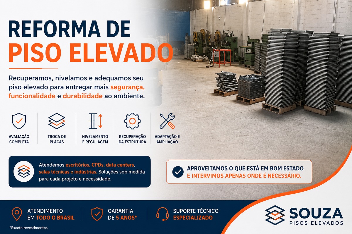 Reforma de Piso Elevado | Recuperação e Adequação | Souza Pisos