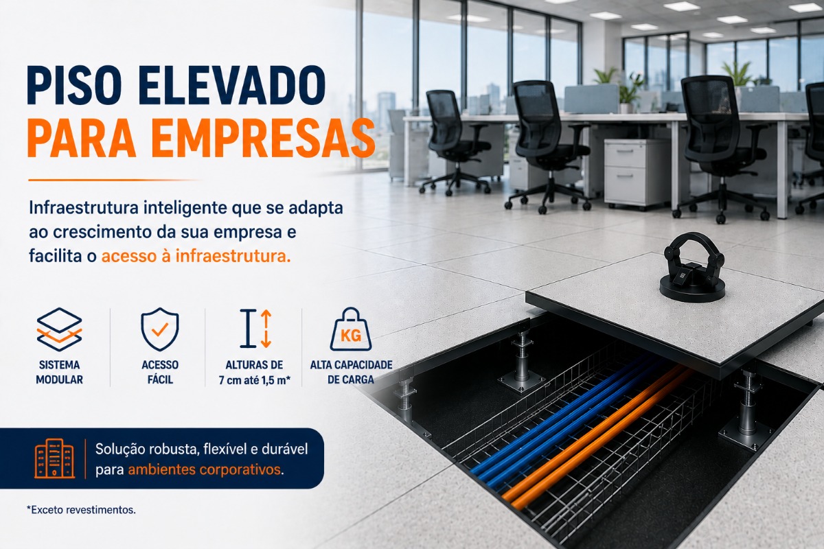 Piso Elevado para Empresas | Souza Pisos Elevados