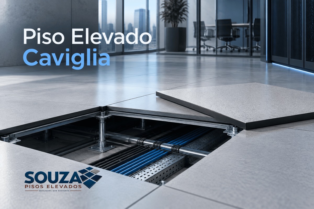 Piso Elevado Caviglia: Reposição e Retrofit | Souza Pisos
